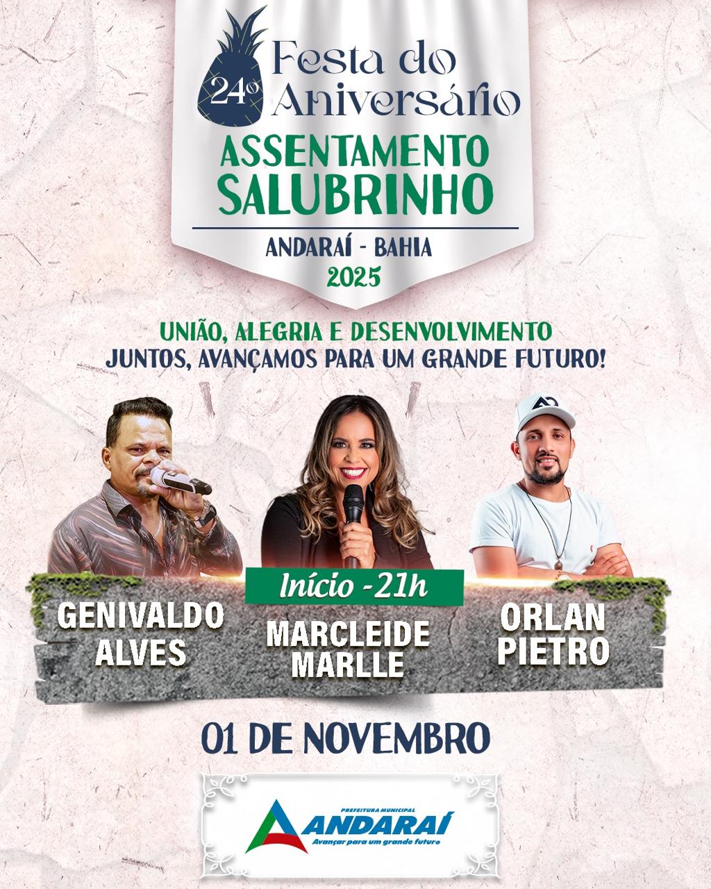 🎉 Vem aí a 24ª Festa do Assentamento Salubrinho! 🎉