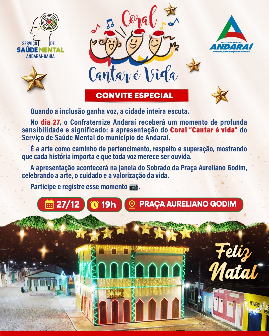  Quando a inclusão ganha voz, a cidade inteira escuta.