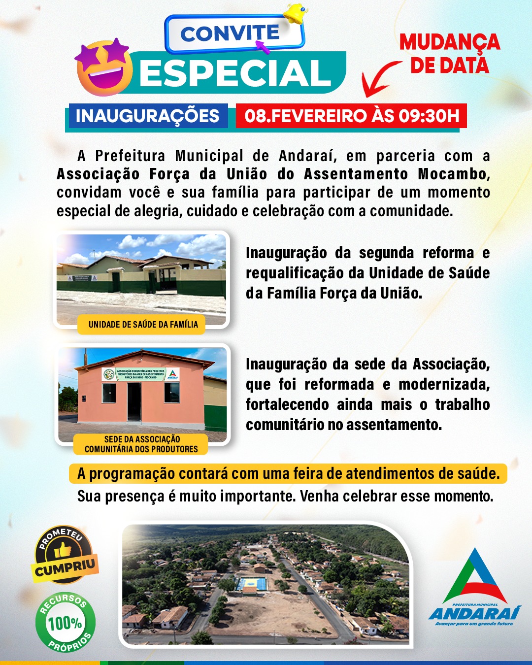  Domingo de entregas no Assentamento Mocambo