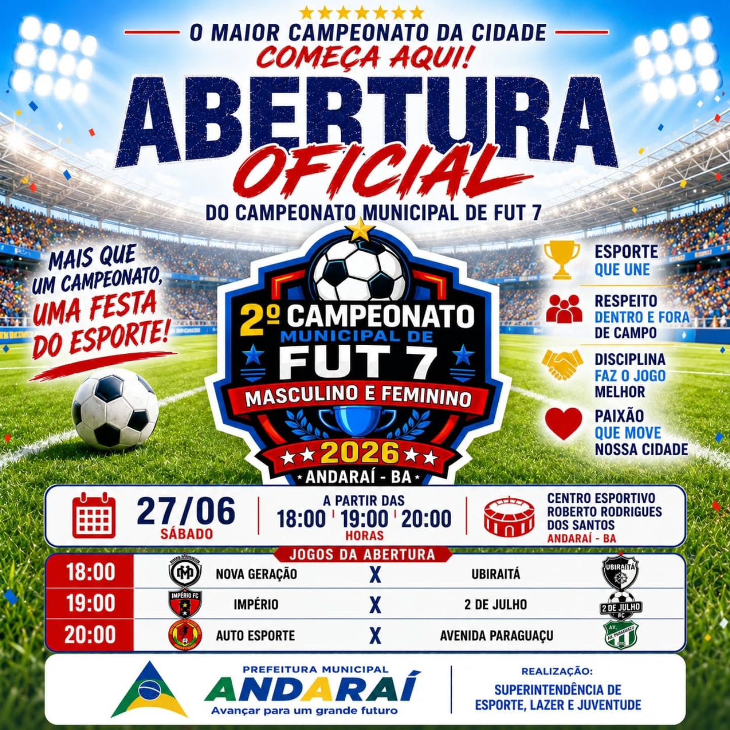  A BOLA VAI ROLAR!